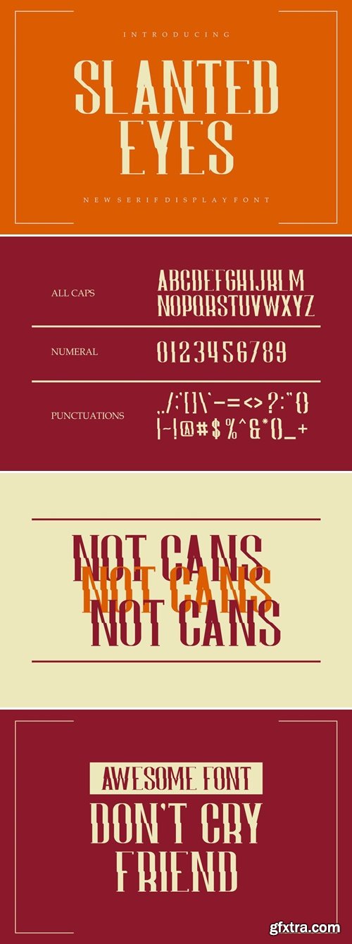SlantedEyes Font