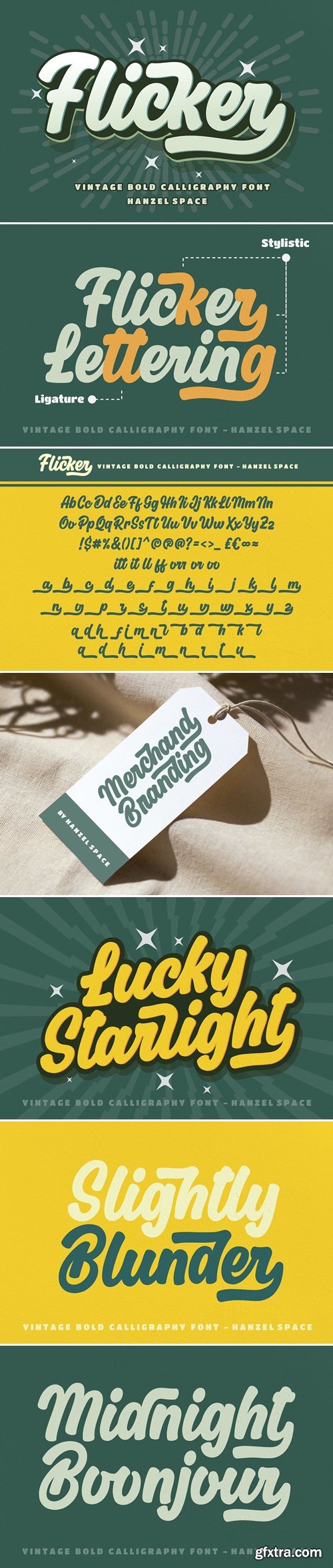 Flicker - Vintage Calligraphy Font