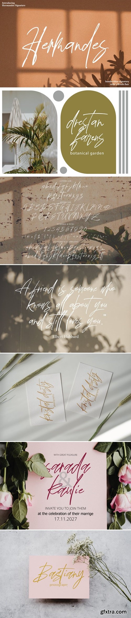 Hermandes Signature Font