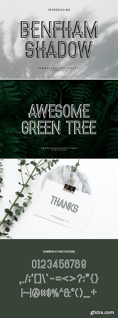BenfhamShadow Font