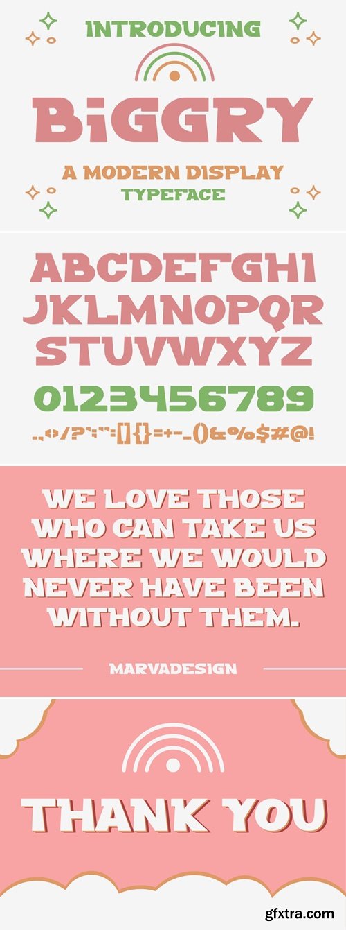 BIGGRY - A Modern Display Font