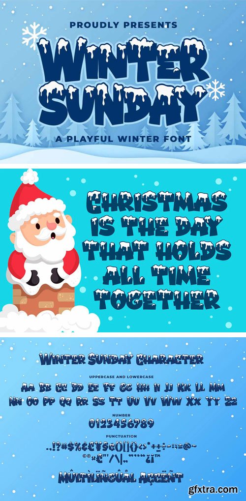 Winter Sunday - Playful Decorative Font Winter Sunday - Playful Decorative Font