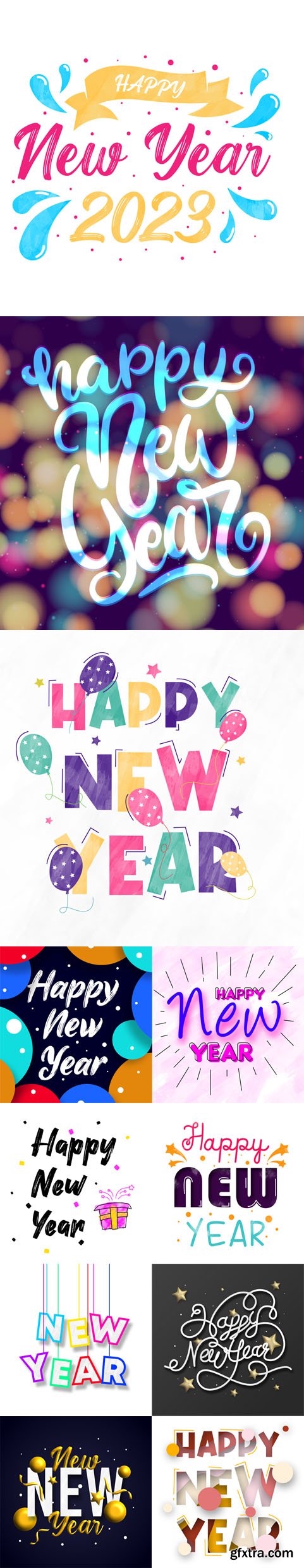 10+ Happy New Year Backgrounds - Vector Lettering Templates 10+ Happy New Year Backgrounds - Vector Lettering Templates