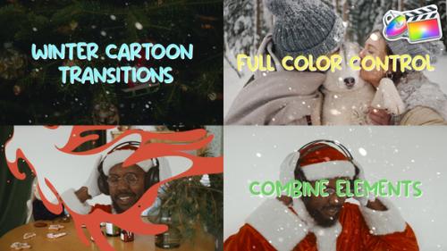 Videohive - Winter Cartoon Transitions | FCPX - 42298764 - 42298764