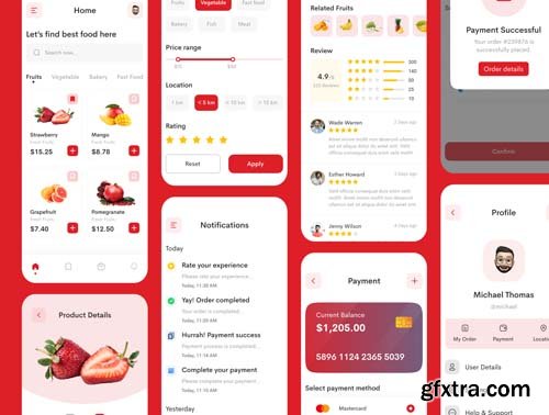 Ui8 - Growmart - Grocery App UI Kit $29