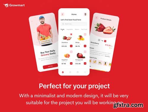 Ui8 - Growmart - Grocery App UI Kit $29