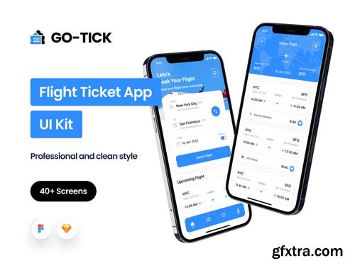 Ui8 - Go-Tick Flight Ticket App $27