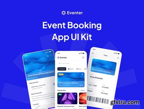 Ui8 - Eventer - Event Booking App UI Kit $28