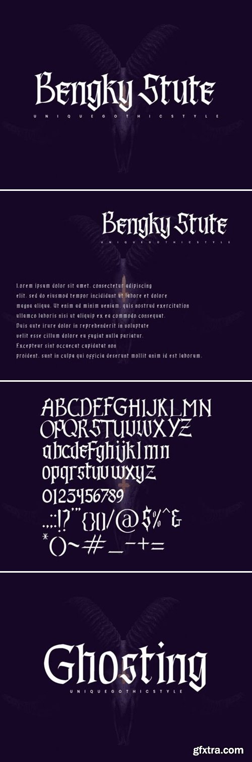 Bengky Stute Font