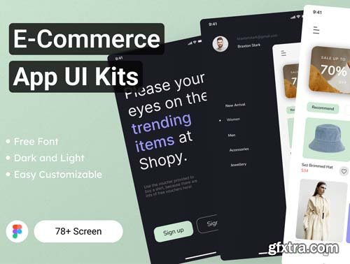 Ui8 - E-Commerce App UI Kits $30