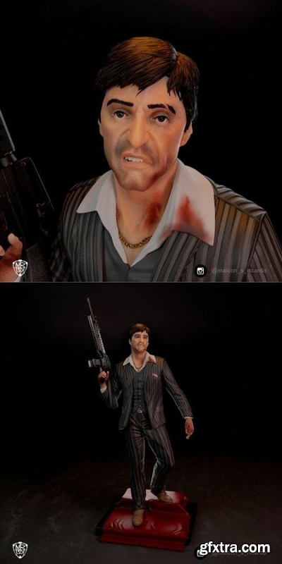 Tony Montana - Scarface Fanart statue – 3D Print