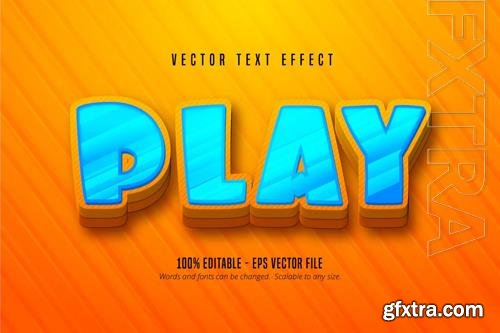 Play - Editable Text Effect, Cartoon Font Style Play - Editable Text Effect, Cartoon Font Style