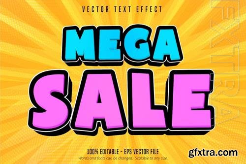 Mega Sale - Editable Text Effect, Font Style Mega Sale - Editable Text Effect, Font Style
