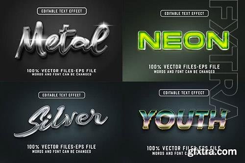 Metal Editable Text Effect Metal Editable Text Effect