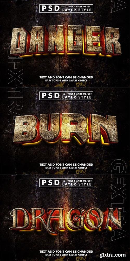 Danger Editable Text Effect Danger Editable Text Effect