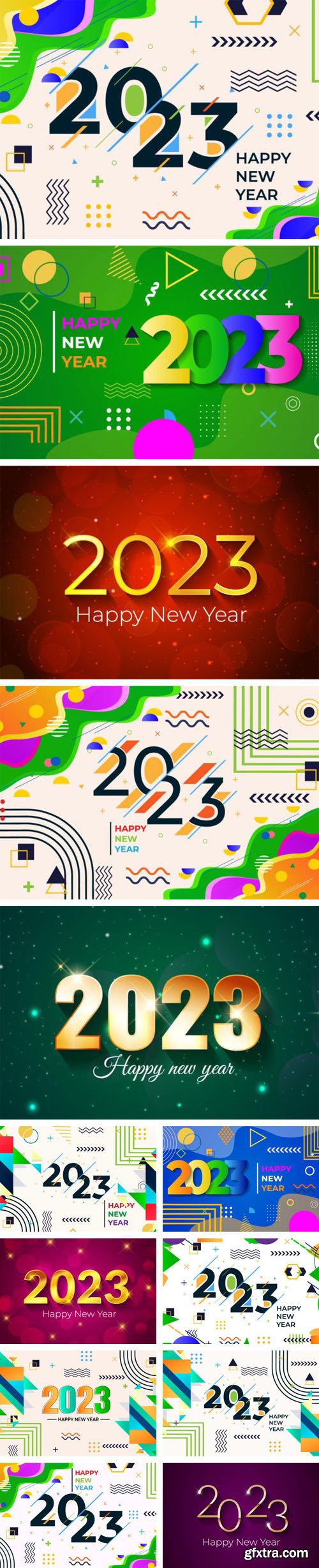 Happy New Year 2023 - 10+ Abstract Backgrounds Vector Templates Happy New Year 2023 - 10+ Abstract Backgrounds Vector Templates