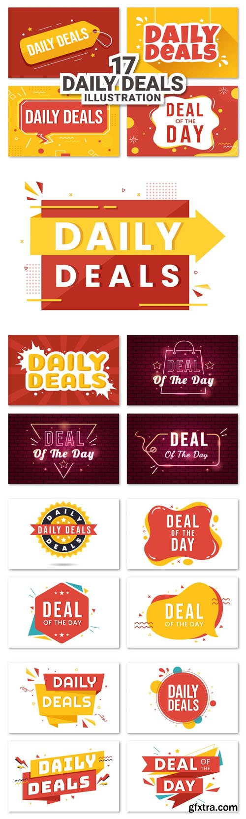 17 Daily Deals Vector Templates 17 Daily Deals Vector Templates