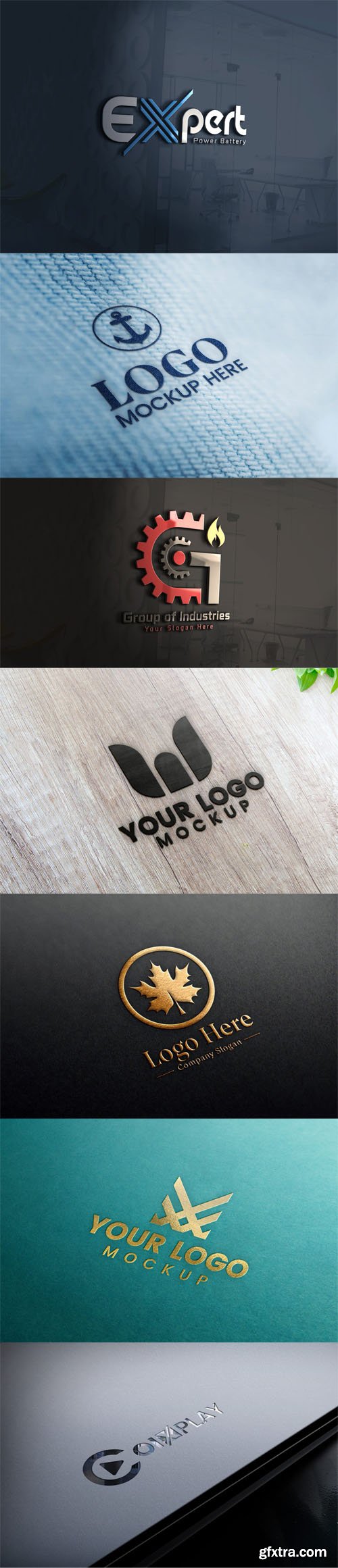 7 Modern Multipurpose Creative Logos PSD Templates 7 Modern Multipurpose Creative Logos PSD Templates