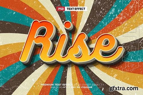 Rise Trend Retro Vintage 3D Editable Text Effect Rise Trend Retro Vintage 3D Editable Text Effect