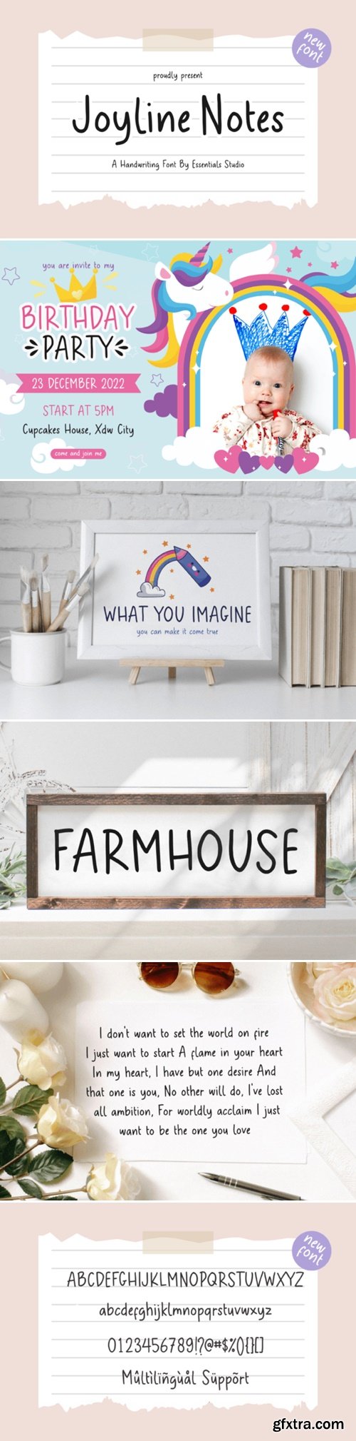 Joyline Notes Font