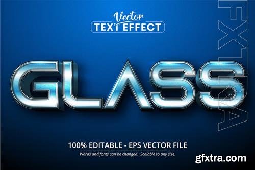 Glass - Editable Text Effect, Font Style