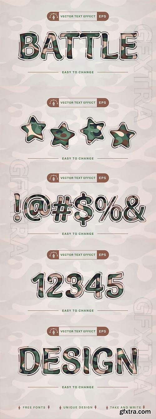 Battle - editable text effect, font style Battle - editable text effect, font style