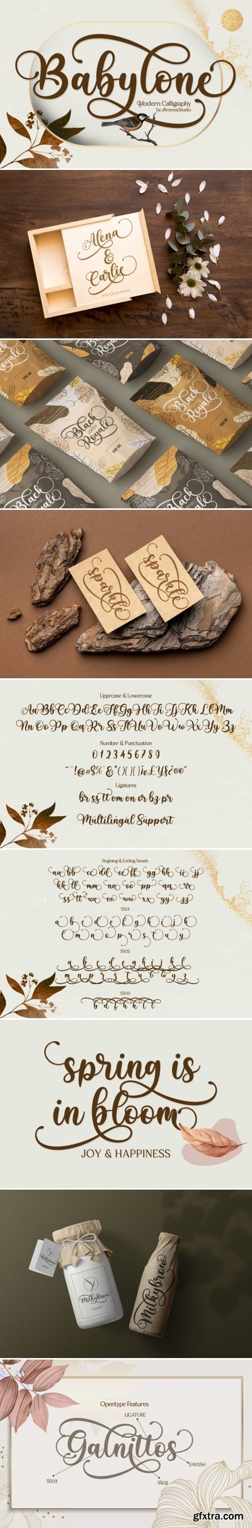 Babylone Script Font