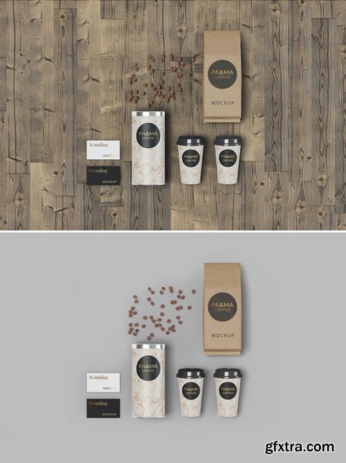 Branding Mockup for Coffee Shop CS8VR6D