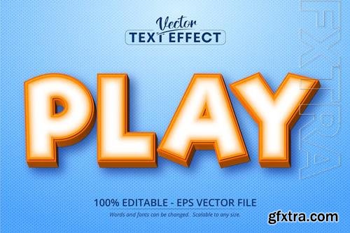 Play - Editable Text Effect, Cartoon Font Style Play - Editable Text Effect, Cartoon Font Style
