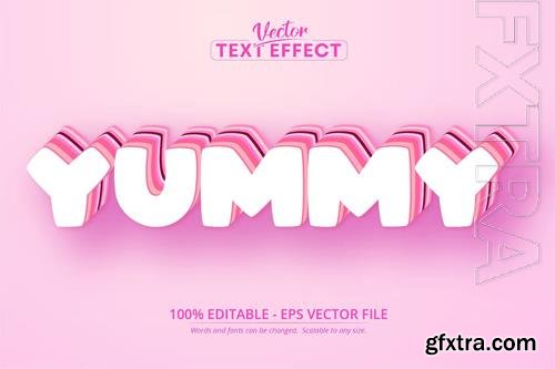 Yummy - editable text effect, font style Yummy - editable text effect, font style