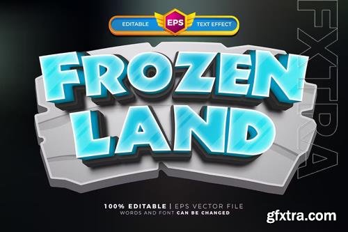 Frozen Land 3D Text Effect Frozen Land 3D Text Effect