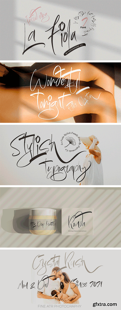 La Fiola Font Family La Fiola Font Family