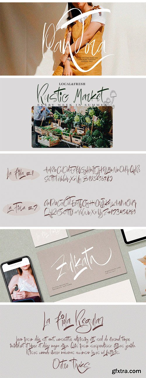 La Fiola Font Family La Fiola Font Family