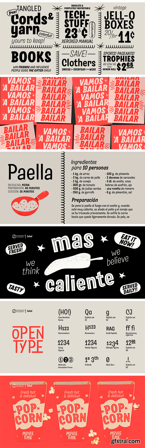 Salad Font Family Salad Font Family