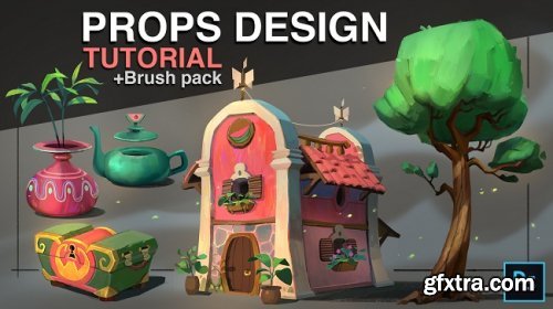  Artstation – Props design – Tutorial + Brush pack by Florian Coudray