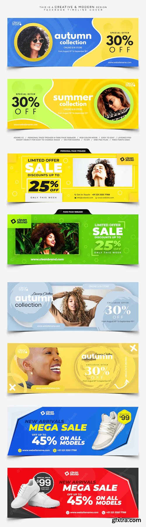 Sales Season - 8 Facebook Timeline Covers PSD Templates Sales Season - 8 Facebook Timeline Covers PSD Templates