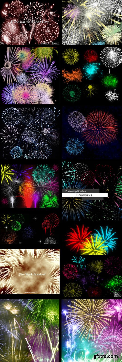 100+ Awesome Fireworks Brushes For Photoshop
