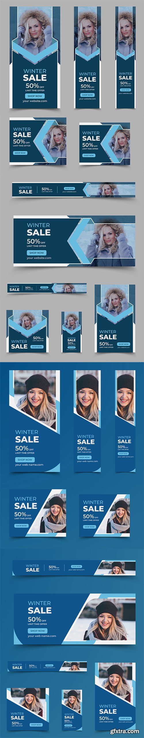 20+ Winter Sales Web Banners Design Vector Templates 20+ Winter Sales Web Banners Design Vector Templates