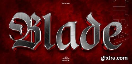PSD blade 3d editable text effect PSD blade 3d editable text effect