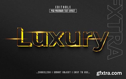 PSD luxury 3d editable text effect psd with premium background