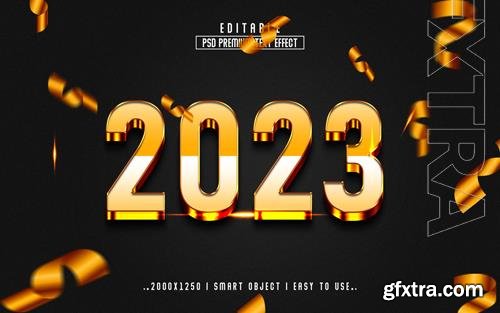 PSD 2023 3d text effect style PSD 2023 3d text effect style