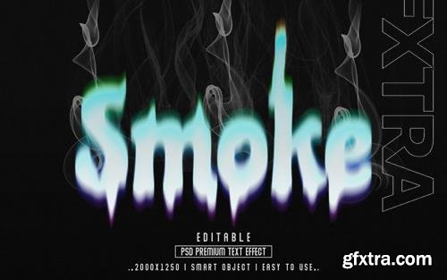 PSD smoke 3d text effect style PSD smoke 3d text effect style