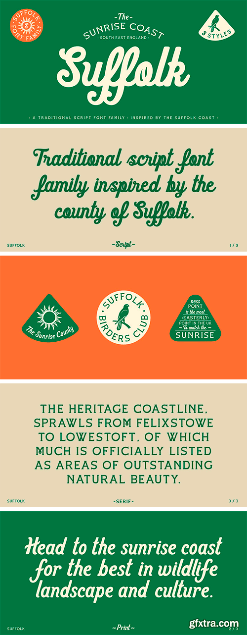Suffolk Font Family Suffolk Font Family