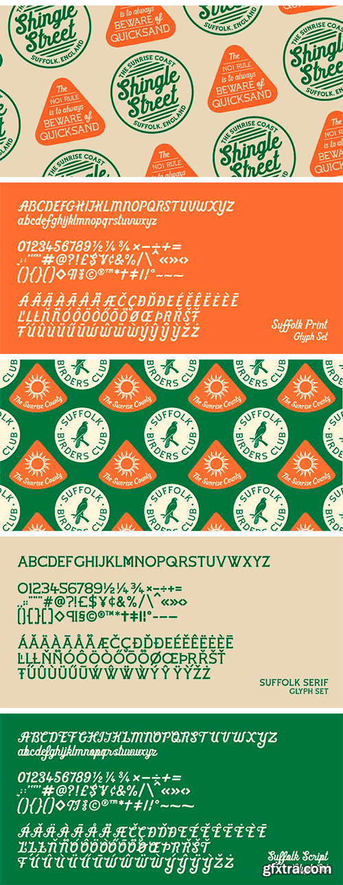 Suffolk Font Family Suffolk Font Family