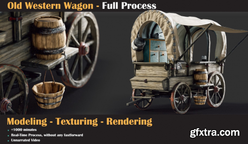 Artstation - Old Western Wagon in Blender