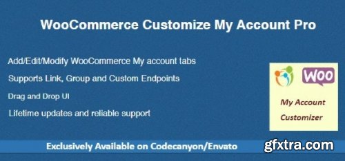 Codecanyon - WooCommerce Customize My Account Pro v.1.3.0 - 31059126 - Nulled
