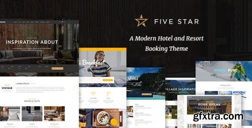 Themeforest - FiveStar - Hotel Booking WordPress Theme v1.7 - 21275459 Nulled