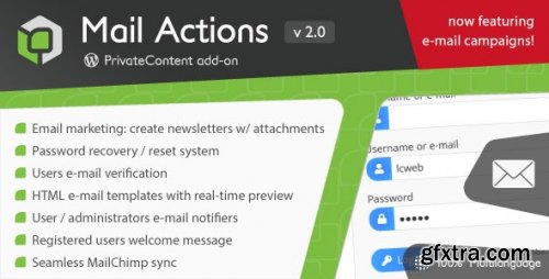 Codecanyon - PrivateContent - Mail Actions add-on V2.0.2 - 3606728 - Nulled