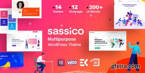 Themeforest - Sassico - Multipurpose Saas Startup Agency WordPress Themes v3.2.4 - 25081433 - Nulled