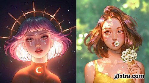 &nbsp;Digital  Painting: Lighting and Color for Digital Portraits in  Photoshop